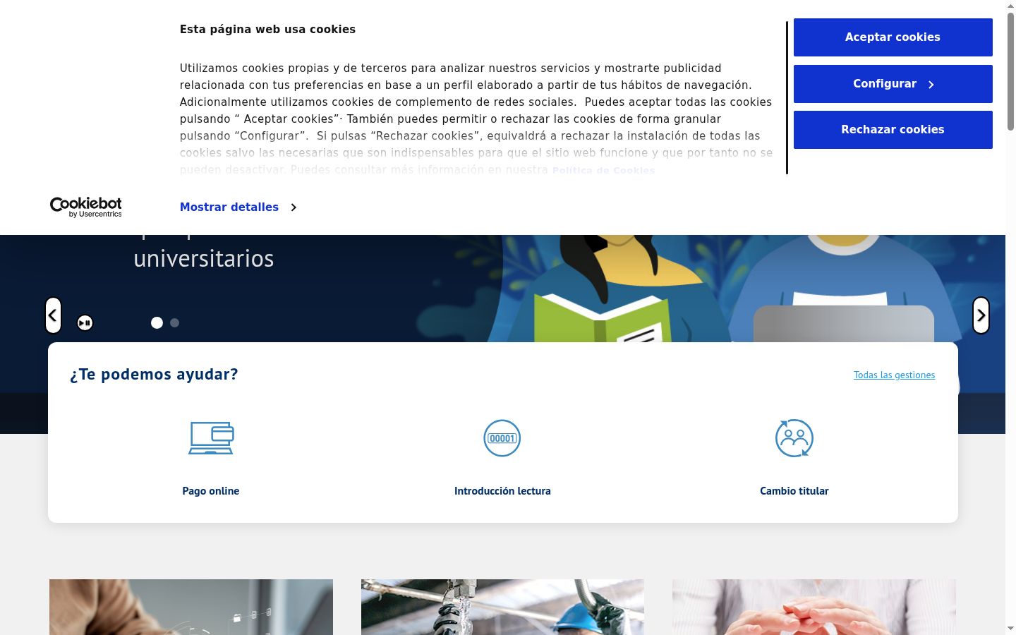 Sutikimo reklamjuostės, rodytos prieš bet kokią sąveiką, ekrano kopija