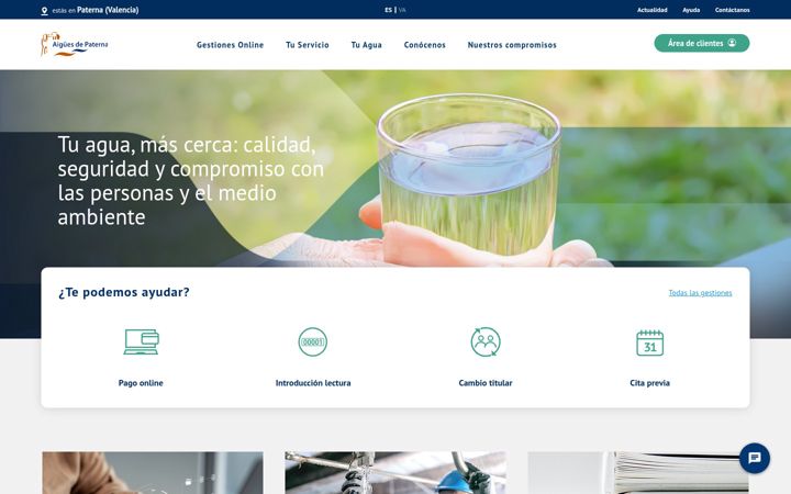 Screenshot of aiguesdepaterna.es
