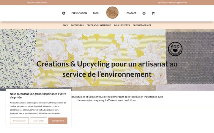 Skärmbild av aiguillesetbricoleries.com
