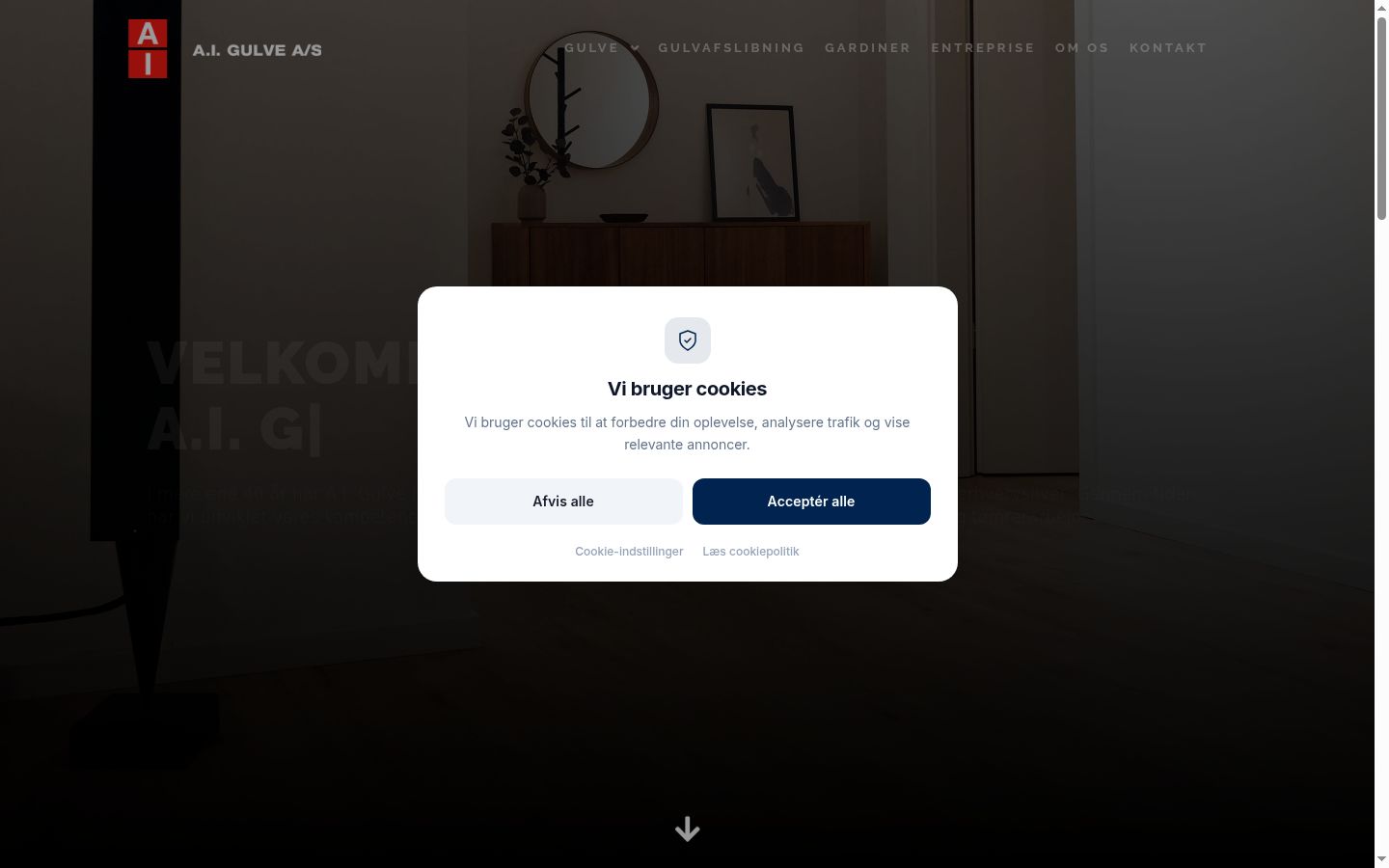 Sutikimo reklamjuostės, rodytos prieš bet kokią sąveiką, ekrano kopija