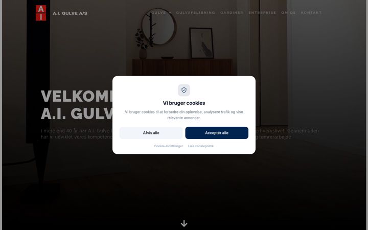 Screenshot of aigulve.dk