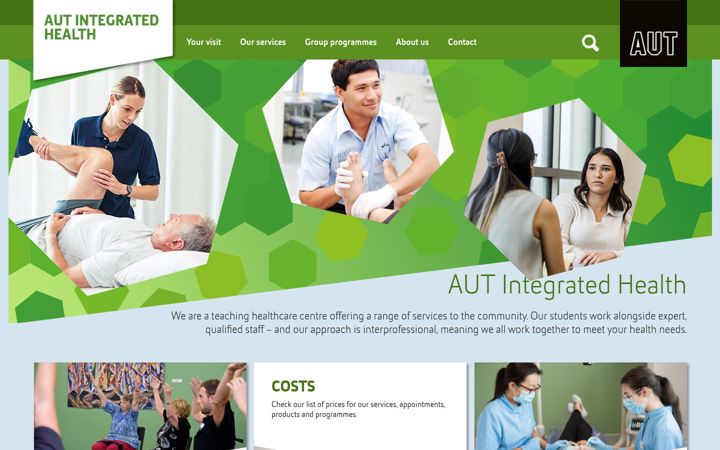 Screenshot of aih.aut.ac.nz