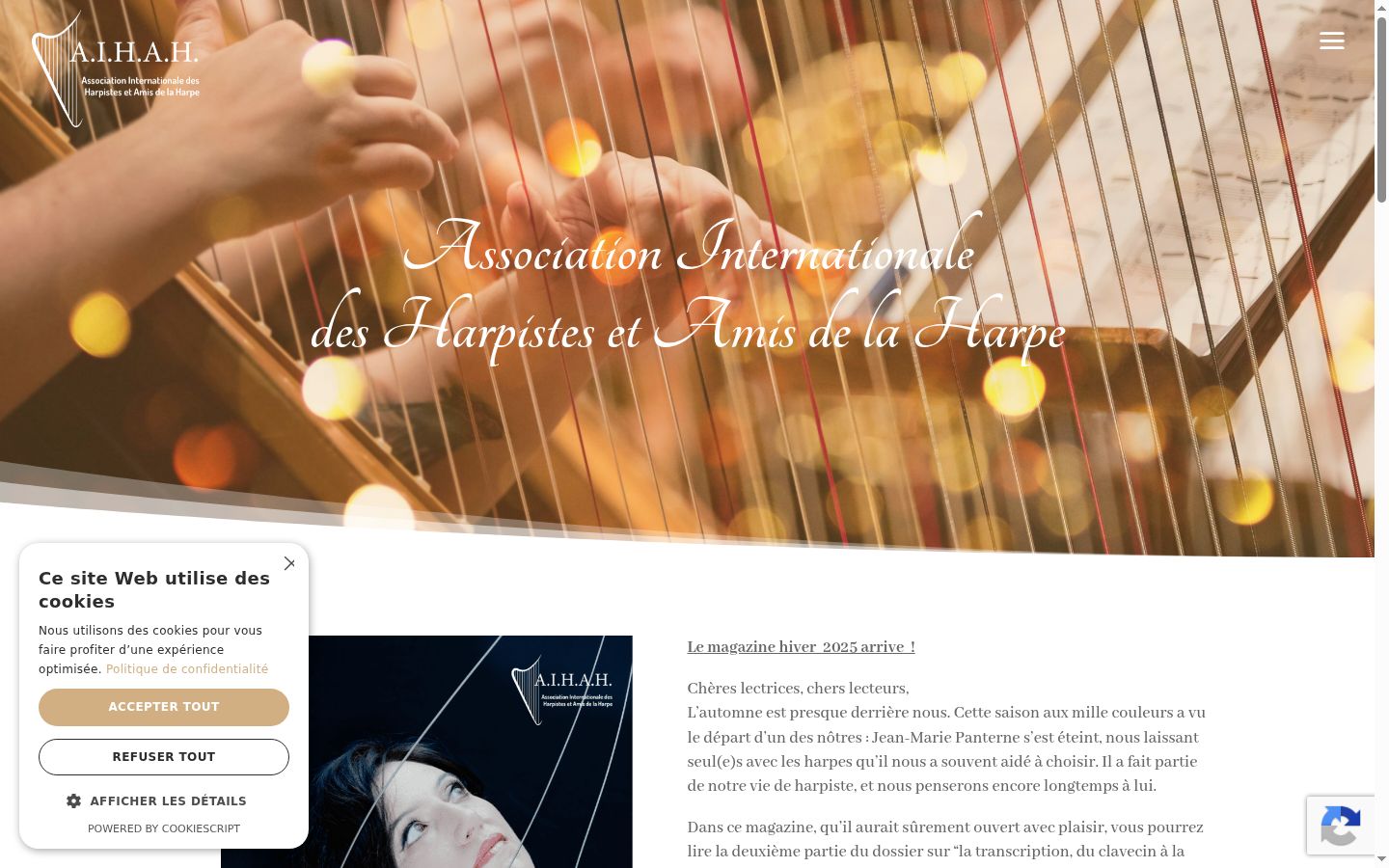 Screenshot tal-banner tal-kunsens muri qabel kwalunkwe interazzjoni