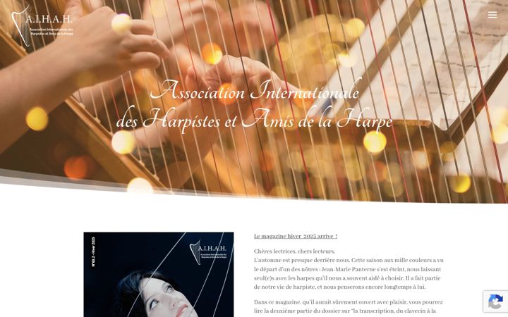 Screenshot von aiharpe.com