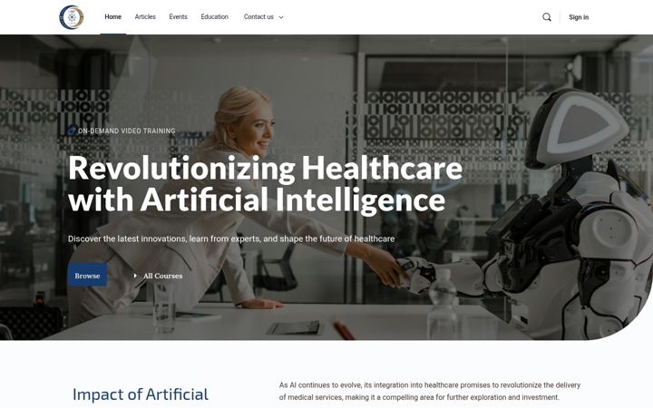 Screenshot of aihc.live