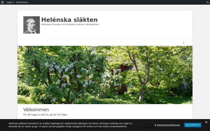 Screenshot of aihelen.se