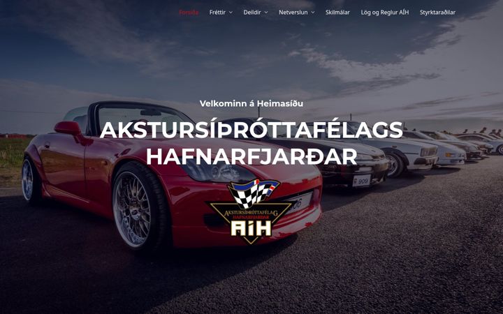 Screenshot of aihsport.is