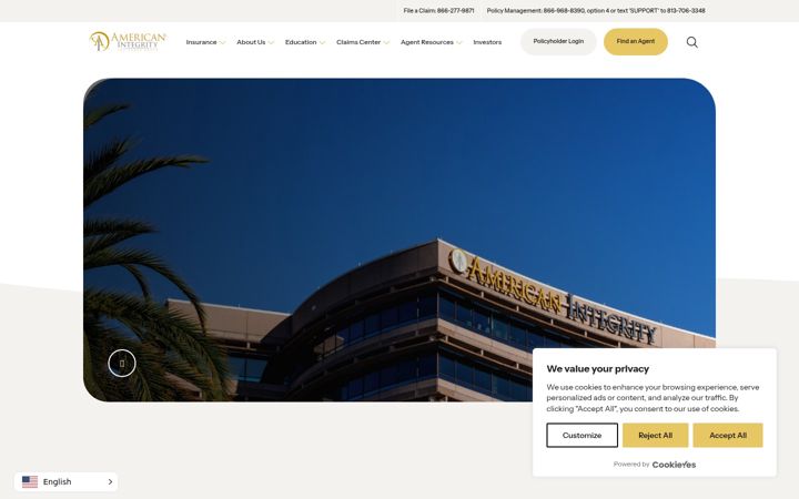 Screenshot of aii.com