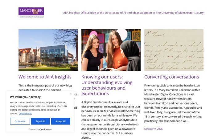 Screenshot von aiiamanchester.com