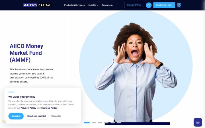 Screenshot of aiicocapitalinvestmentmanager.com