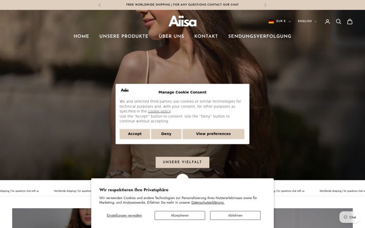 Screenshot of aiisa.de
