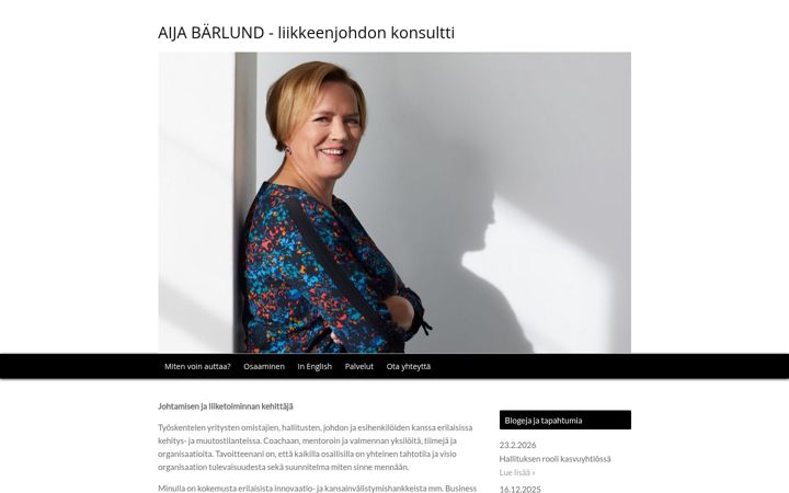 Screenshot of aijabarlund.fi