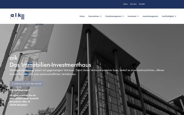 Screenshot of aik-invest.de