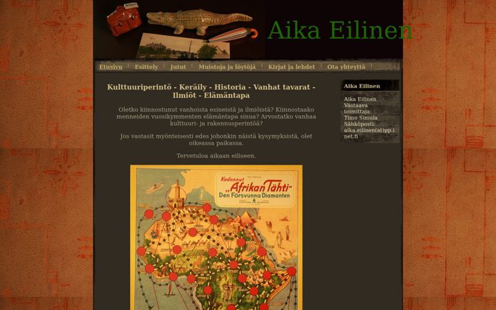 Screenshot του aikaeilinen.fi