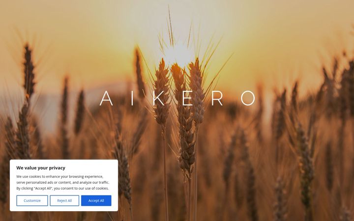 Screenshot of aikeroagri.ie