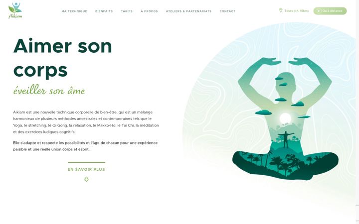 Screenshot of aikiam.fr