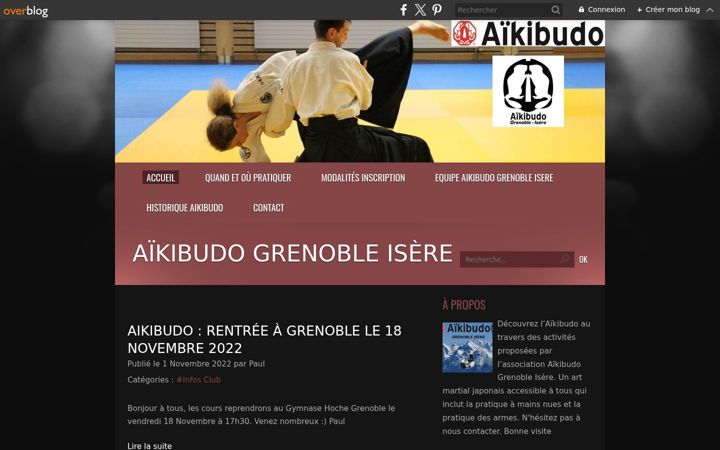 Screenshot of aikibudo38.com