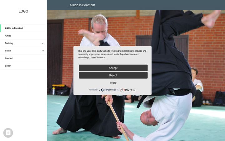 Screenshot of aikido-boostedt.de