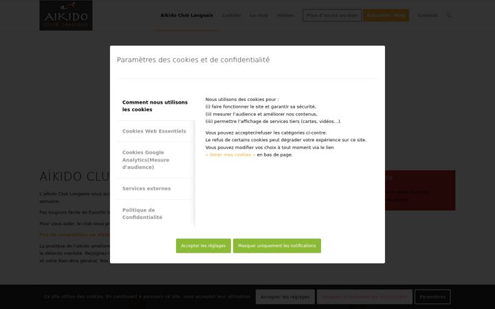 Screenshot di aikido-club-langeais.com