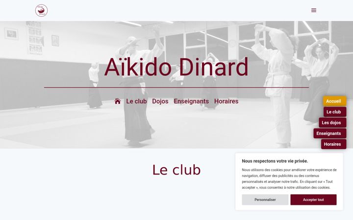 Screenshot di aikido-dinard.com