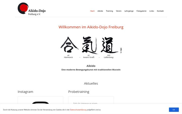 Screenshot of aikido-dojo-freiburg.de