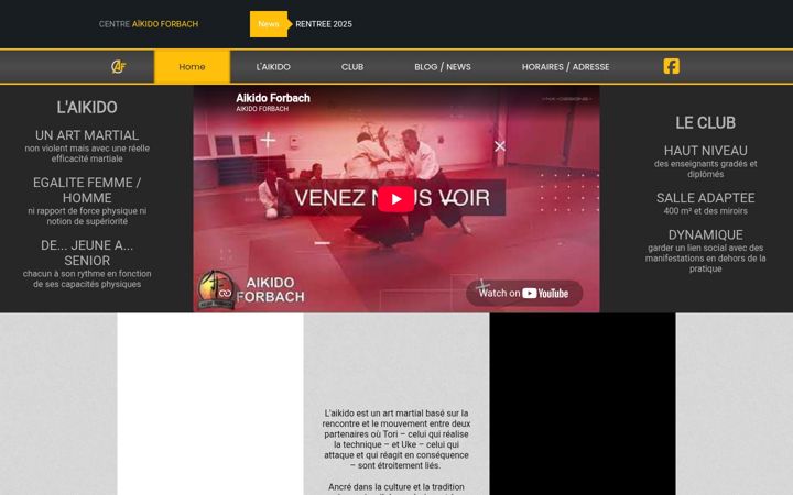 Screenshot of aikido-forbach.com