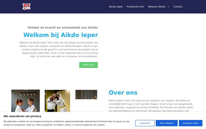 Screenshot of aikido-ieper.be