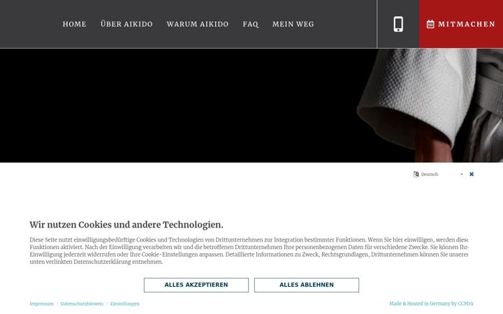 Screenshot of aikido-stralsund.de