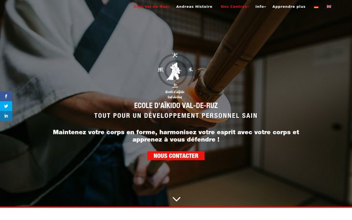 Screenshot of aikido-val-de-ruz.ch