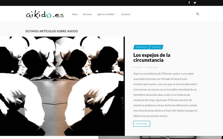 Screenshot of aikido.es
