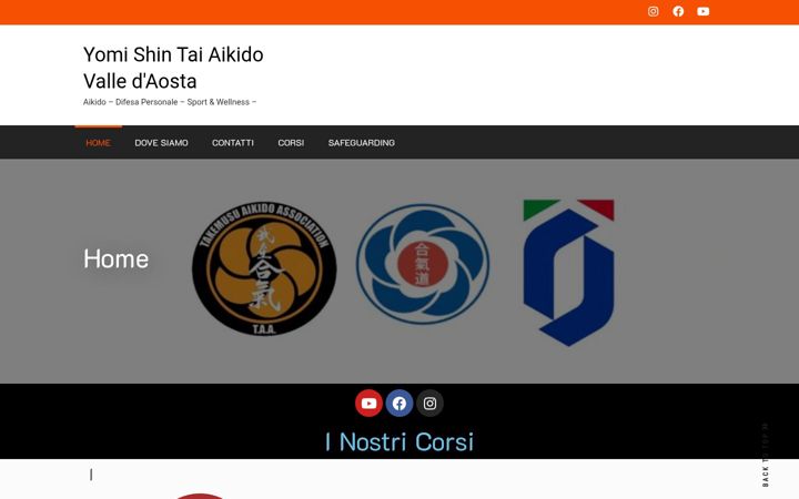 Screenshot of aikidoaosta.it