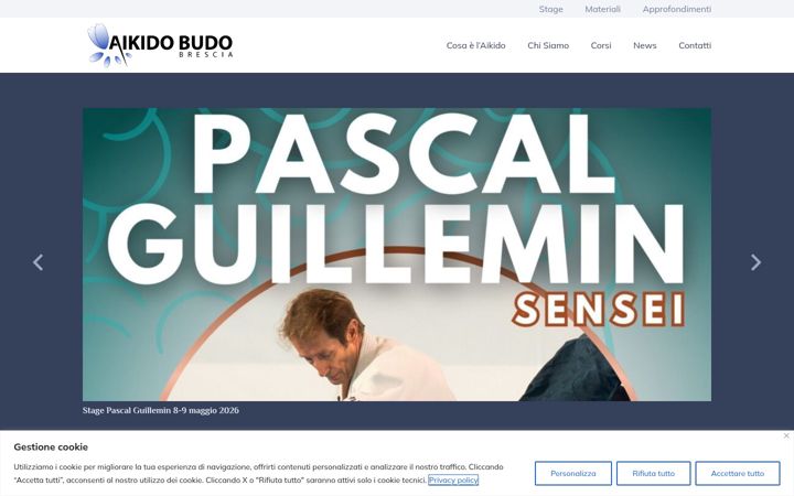 Screenshot of aikidobudobrescia.it