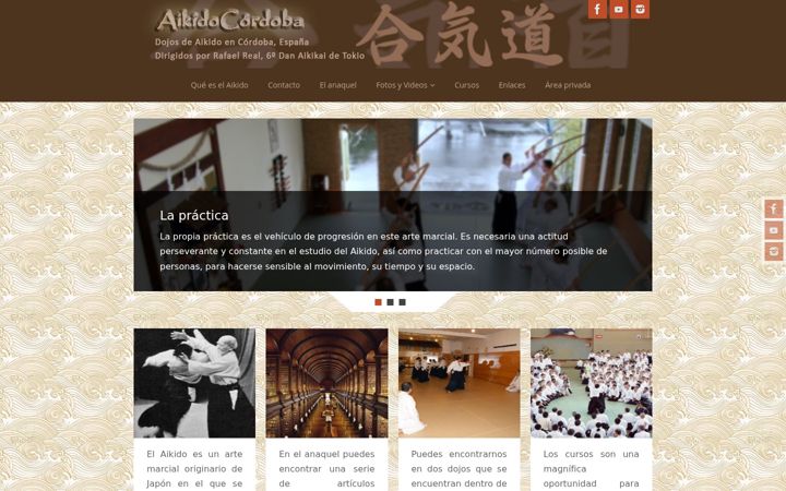 Screenshot of aikidocordoba.com