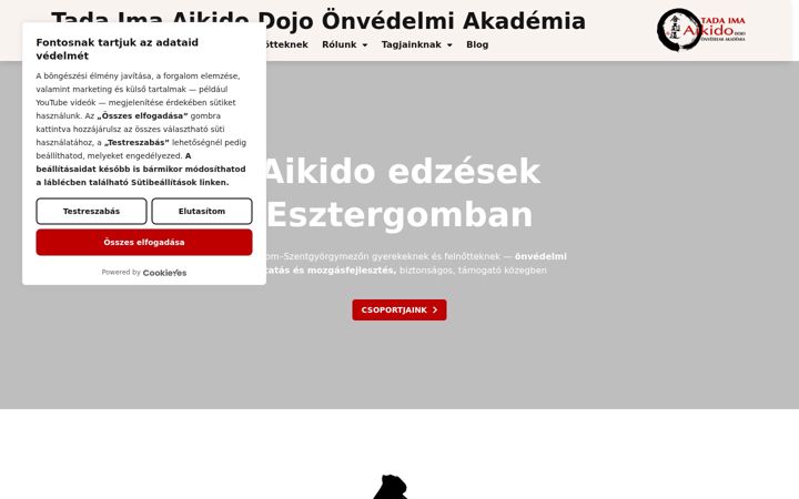 Screenshot of aikidoesztergom.hu
