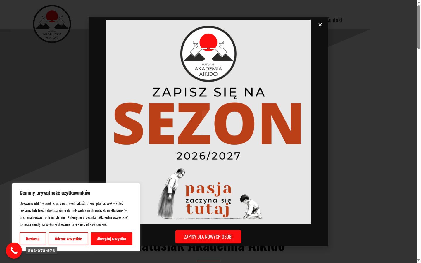 Captura de ecrã do banner de consentimento apresentado antes de qualquer interação