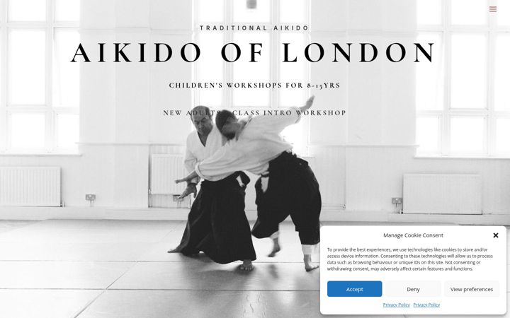 Screenshot of aikidooflondon.com