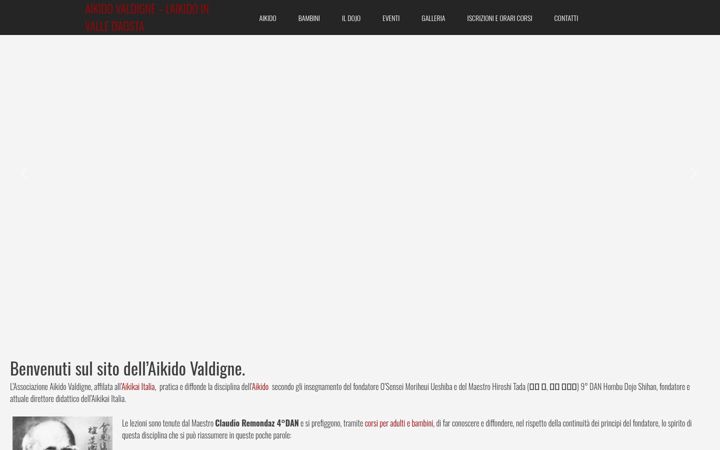 Skjámynd af aikidovaldigne.it