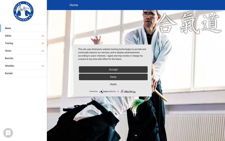 Screenshot of aikidoverein-wattenbek.de