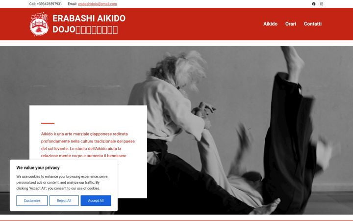 Screenshot of aikidovolterra.it
