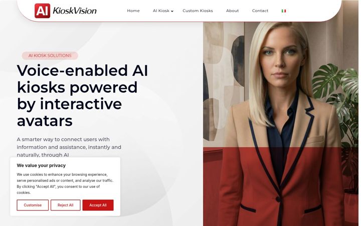 Screenshot of aikioskvision.com