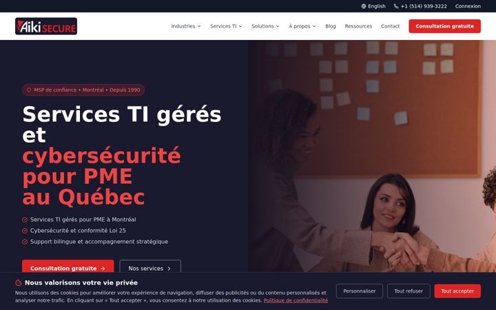 Screenshot of aikisecure.com