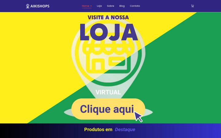 Screenshot of aikishops.com.br