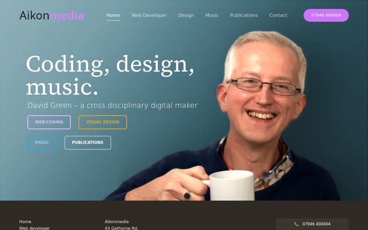 Screenshot of aikonmedia.co.uk