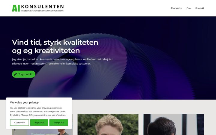 Screenshot of aikonsulenten.dk