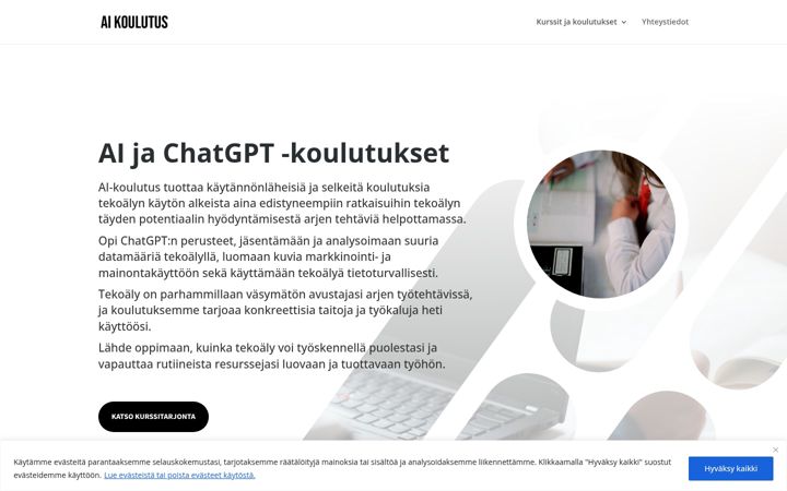 Screenshot ta' aikoulutus.fi