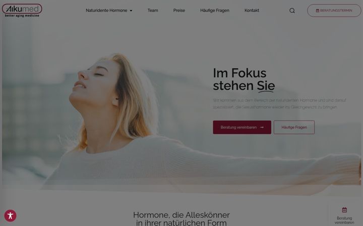 Screenshot of aikumed.com