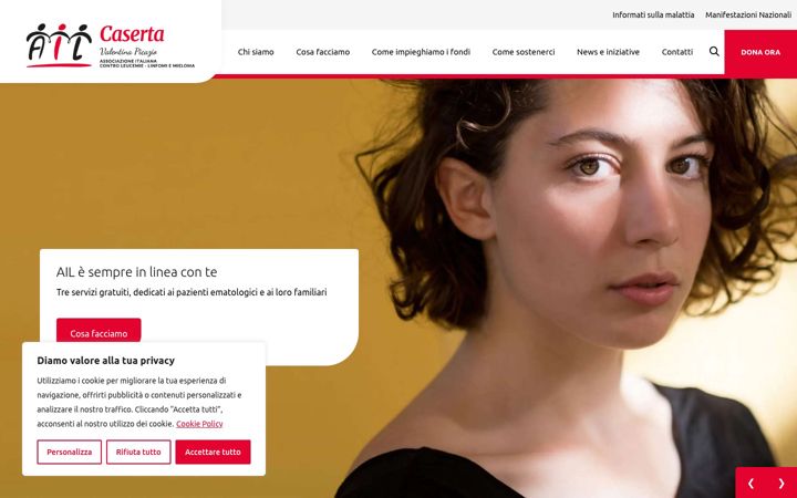 Screenshot of ail.caserta.it