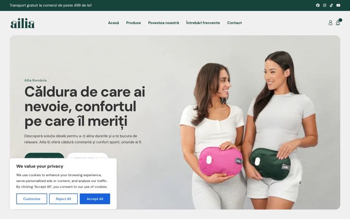 Screenshot of aila.ro