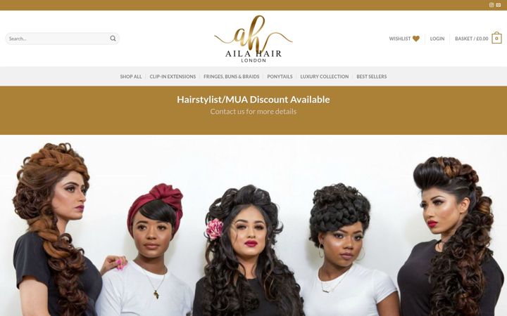 Screenshot of ailahair.co.uk