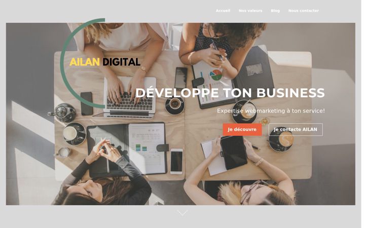 Skjámynd af ailan-digital-conseil.com